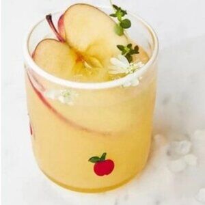 Anthropologie Icon Glass -  Red Apple